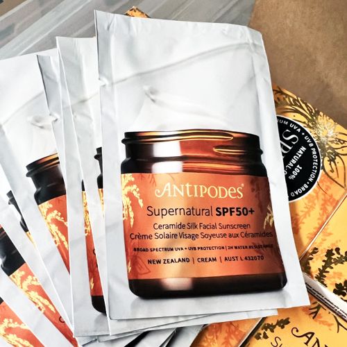 Antipodes Supernatural SPF50+ Ceramide Silk Sunscreen Sample