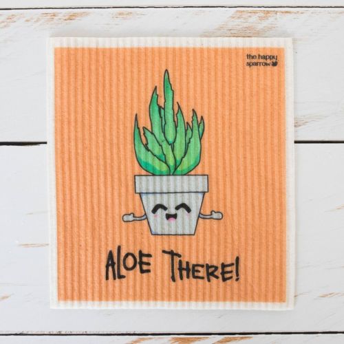The Happy Sparrow Compostable Dish Cloth LOL 4 Pack