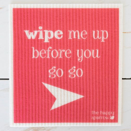 The Happy Sparrow Compostable Dish Cloth Song Puns 12 Pack