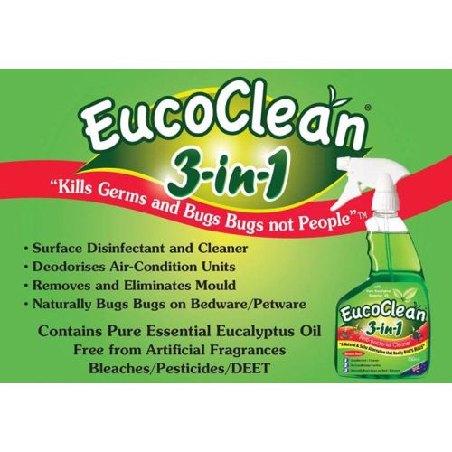 Eucoclean 2-in-1 Anti-Bacterial Hand & Surface Wipes 60 Pack