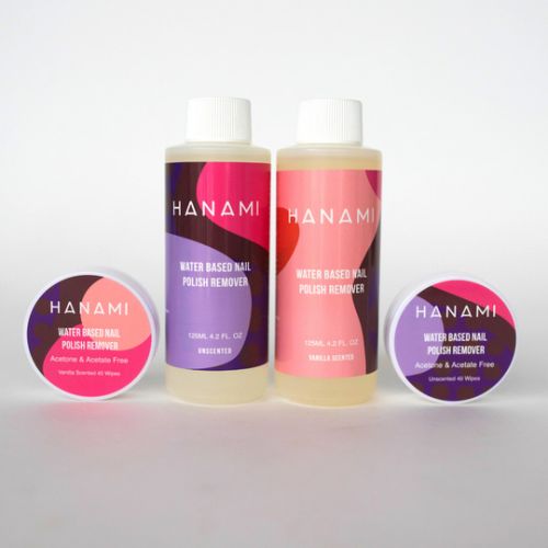 Hanami Water Based Nail Polish Remover Unscented 125ml