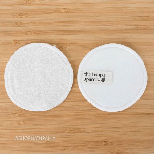 The Happy Sparrow Reusable Bamboo Makeup Remover Pads 10 Pack