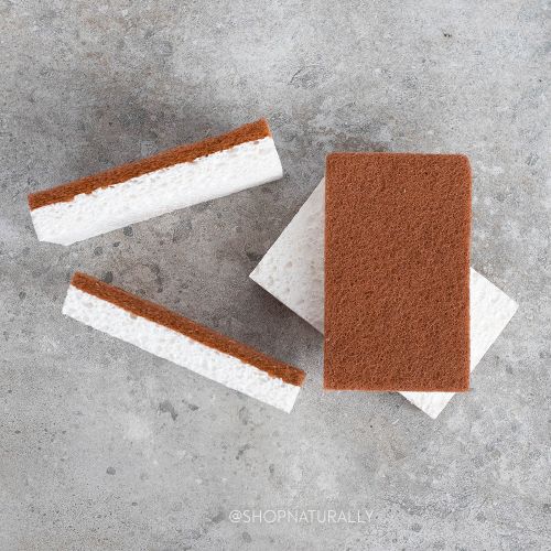 Buy The Happy Sparrow Coconut Scourer Sponge 5 pack online