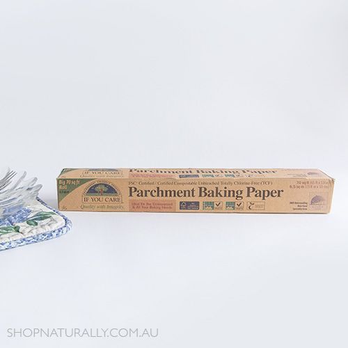 If You Care Unbleached Chlorine Free Parchment Baking Paper Roll 19.8m
