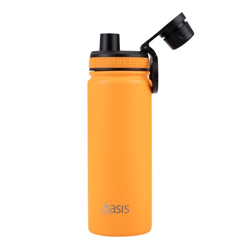Buy Oasis 550ml Neon Orange Insulated Water Bottle