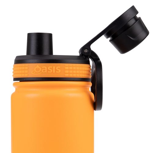 Buy Oasis 550ml Neon Orange Insulated Water Bottle