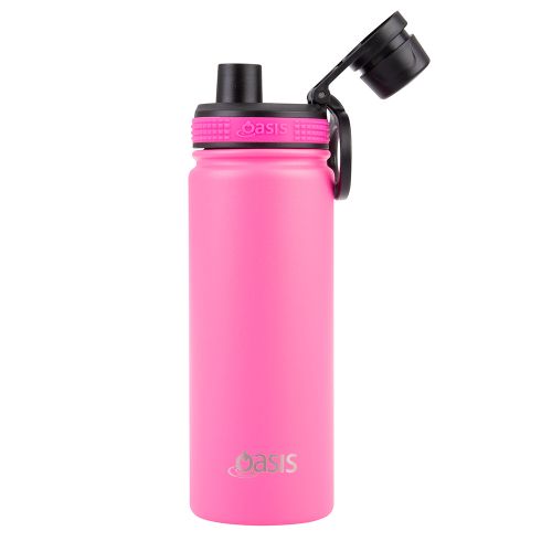Buy Neon Pink Oasis 550ml Insulated Bottle