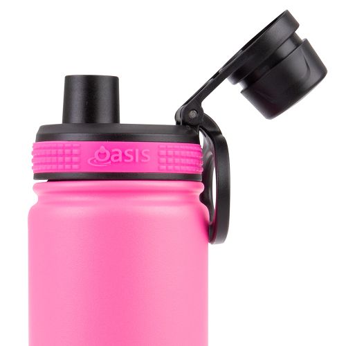 Buy Neon Pink Oasis 550ml Insulated Bottle