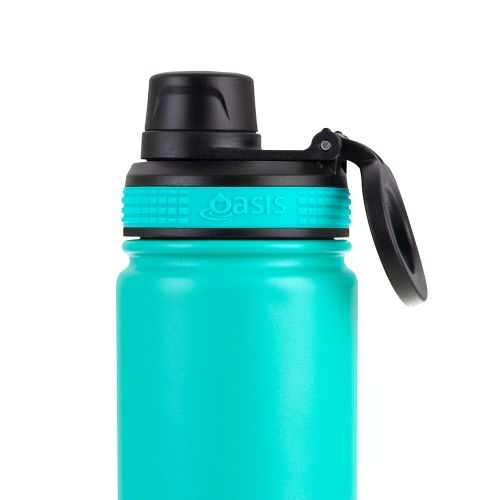 Buy Turquoise Oasis 550ml insulated bottle with screw lid