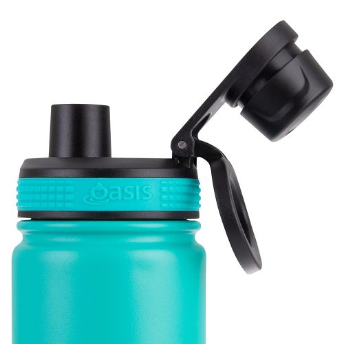 Buy Turquoise Oasis 550ml insulated bottle with screw lid