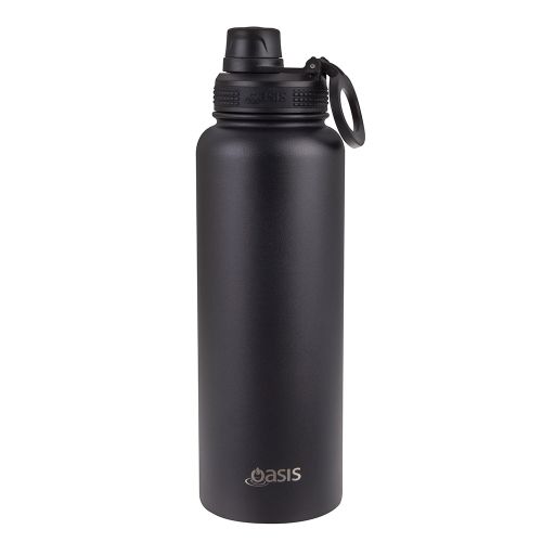 Buy Oasis 1.1L Black Insulated Sports Bottle