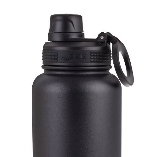 Buy Oasis 1.1L Black Insulated Sports Bottle
