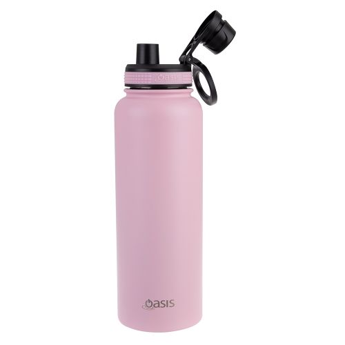 Buy Oasis 1.1L Pink Carnation Insulated Water Bottle