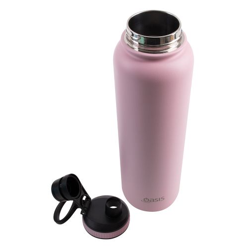 Buy Oasis 1.1L Pink Carnation Insulated Water Bottle