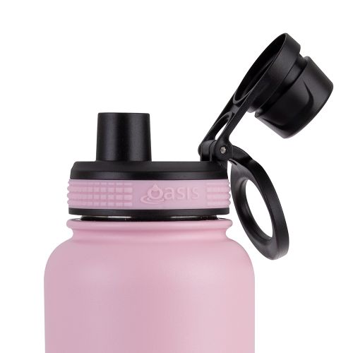 Buy Oasis 1.1L Pink Carnation Insulated Water Bottle