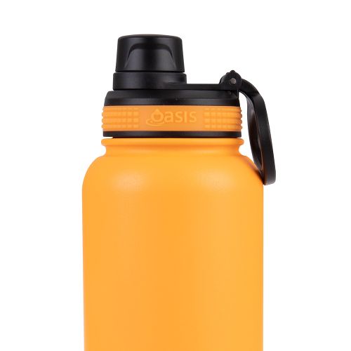 Buy Oasis Neon Orange 1.1L insulated sports bottle