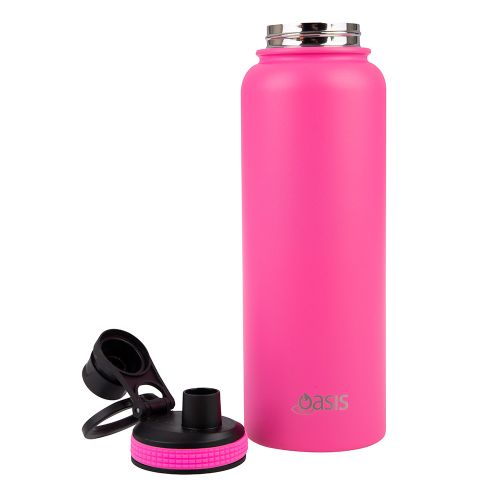 Buy Oasis insulated neon pink 1.1L sports bottle
