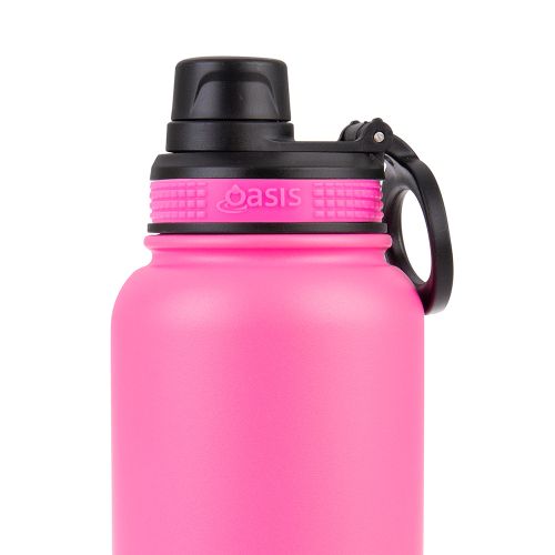 Buy Oasis insulated neon pink 1.1L sports bottle