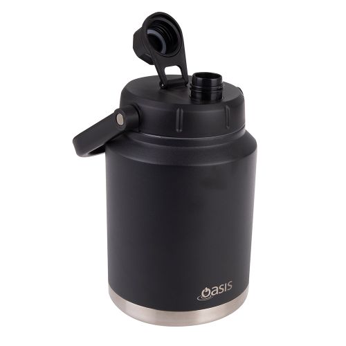 Oasis Insulated Water Bottle Jug with Handle Black 2.1L
