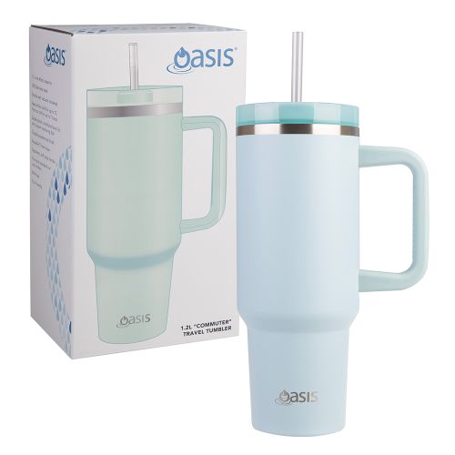 Oasis Insulated Tumbler with Straw Sea Mist 1.2L
