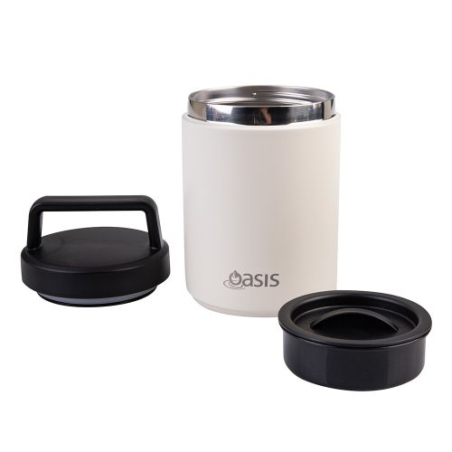 Oasis Stainless Steel Insulated Food Flask Alabaster 480ml