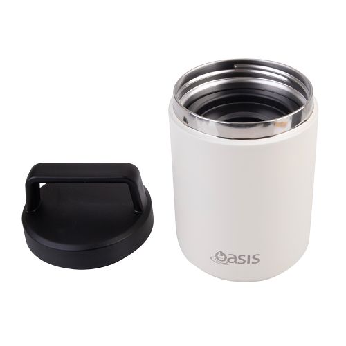 Oasis Stainless Steel Insulated Food Flask Alabaster 480ml