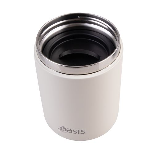 Oasis Stainless Steel Insulated Food Flask Alabaster 480ml
