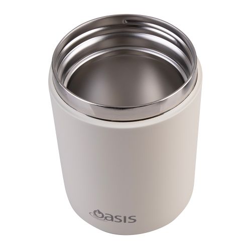 Oasis Stainless Steel Insulated Food Flask Alabaster 480ml