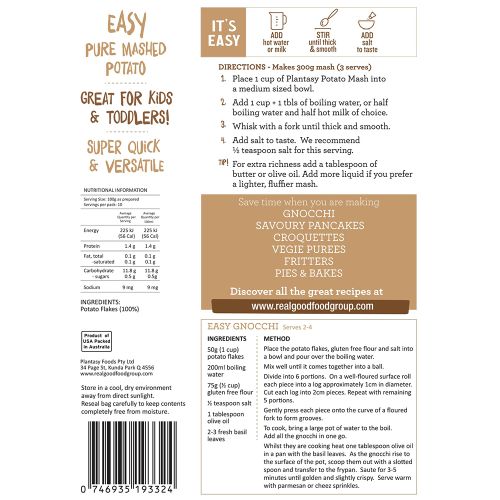 Plantasy Foods Instant Mash Pure Potato 150g
