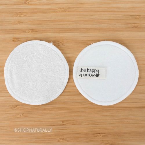 The Happy Sparrow makeup remover pad front and rear