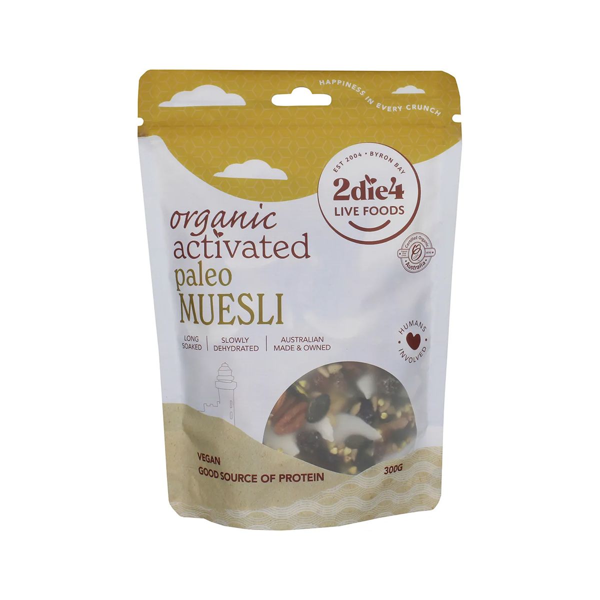 2die4 Live Foods Organic Activated Muesli Paleo 300g