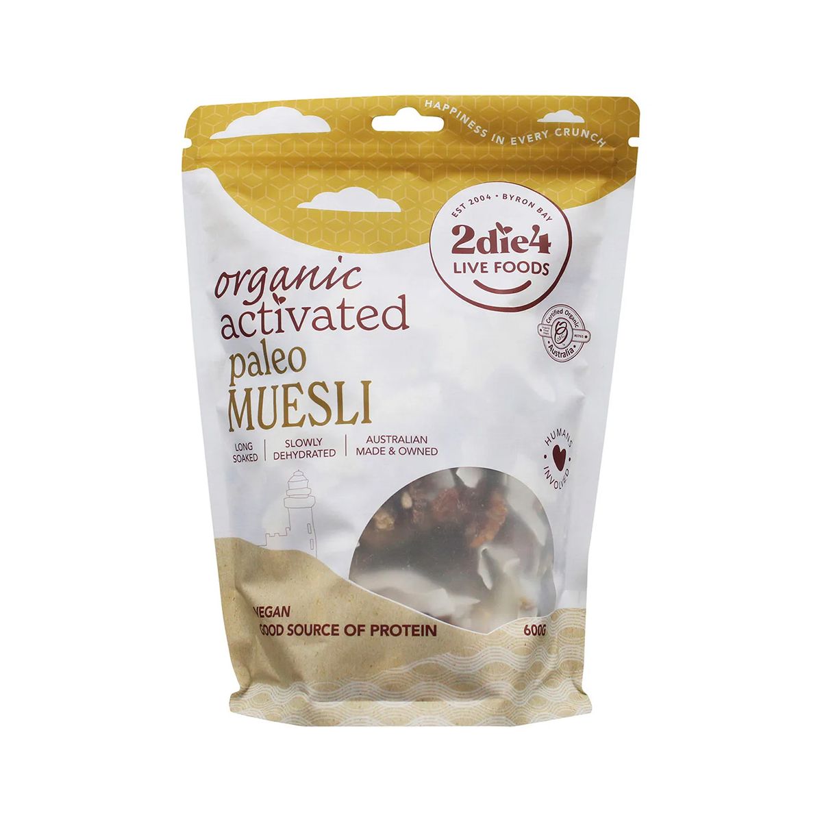 2die4 Live Foods Organic Activated Muesli Paleo 600g