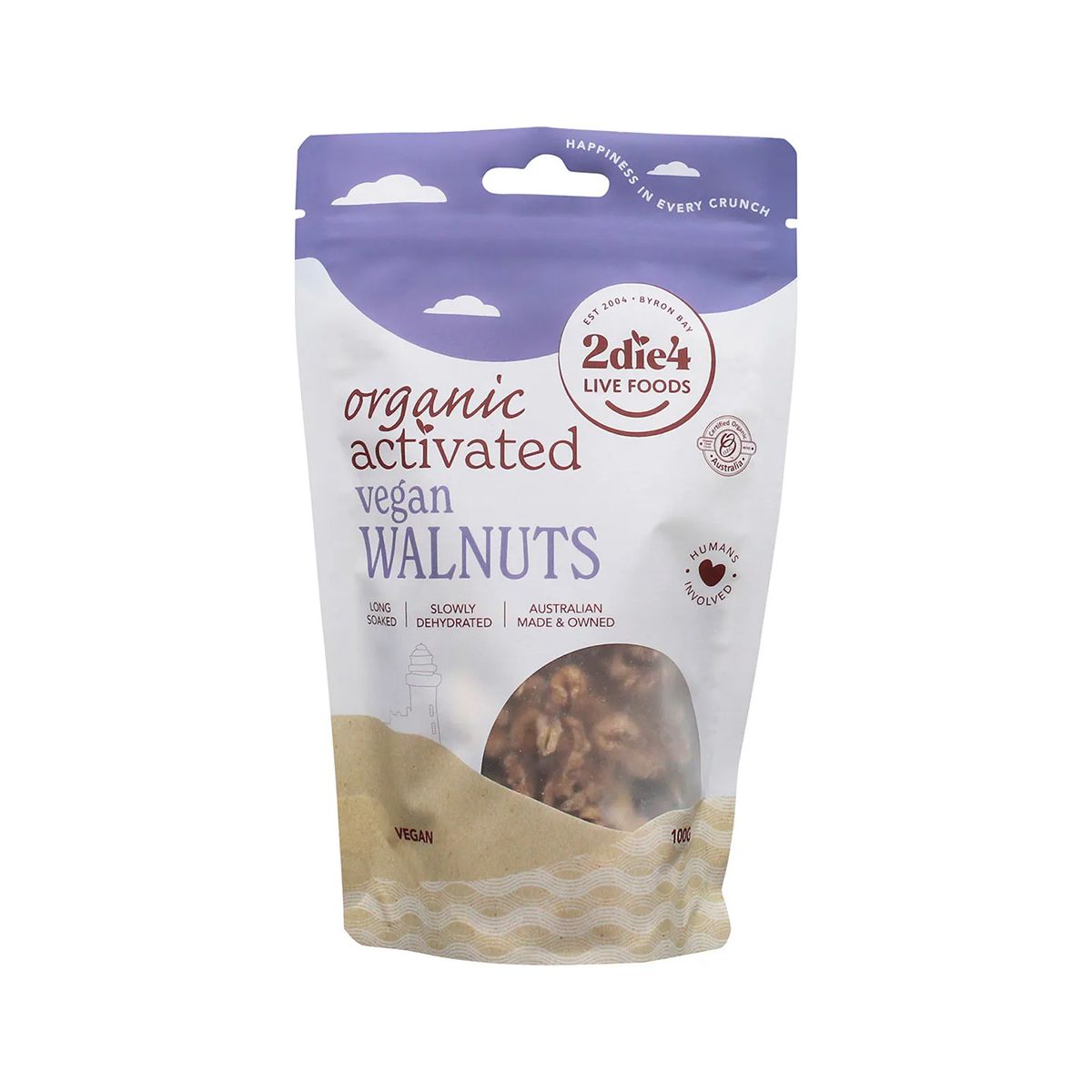 2die4 Live Foods Organic Activated Walnuts Vegan 100g