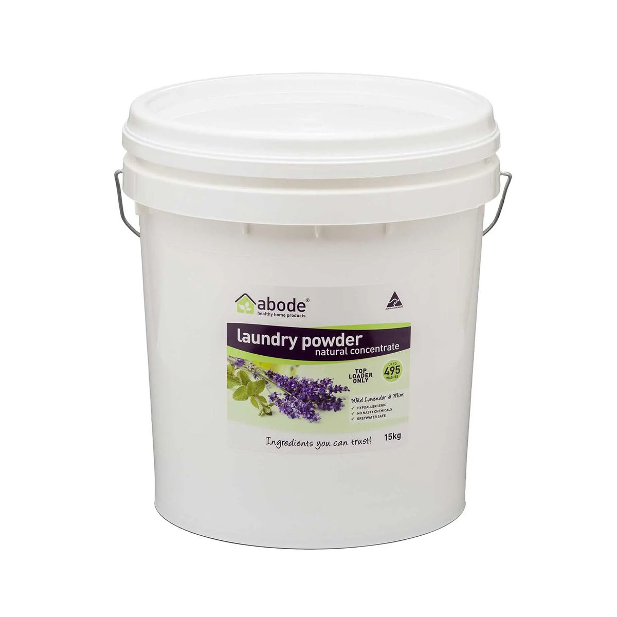 Abode Natural Laundry Powder Lavender & Mint 15kg