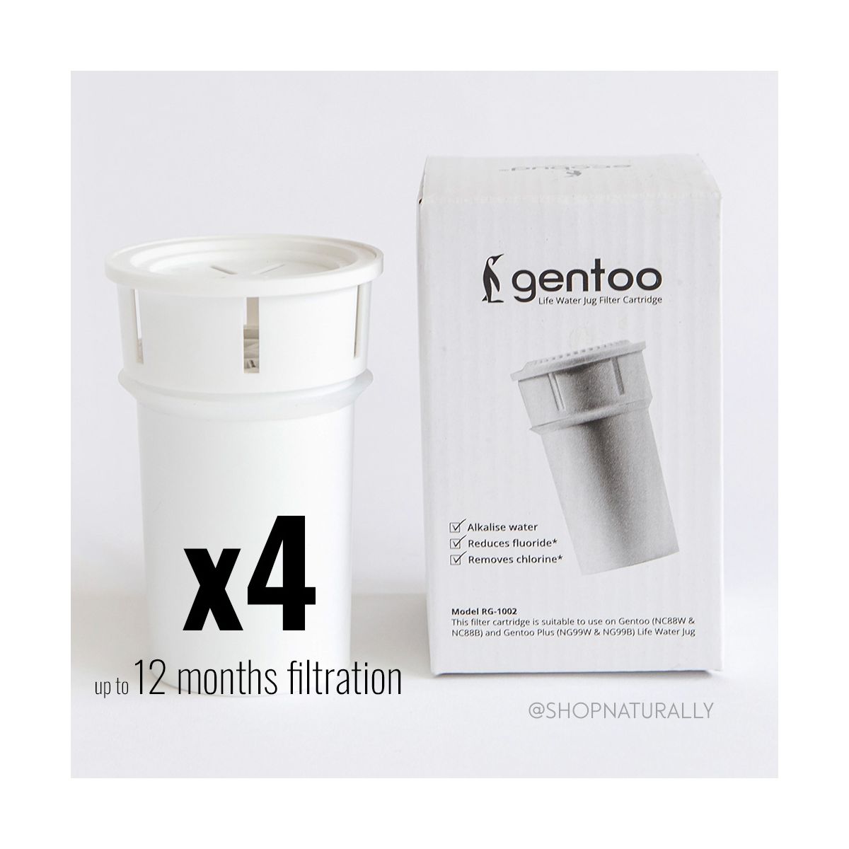 Eco Bud Gentoo Replacement Filter 4 pack 12 months