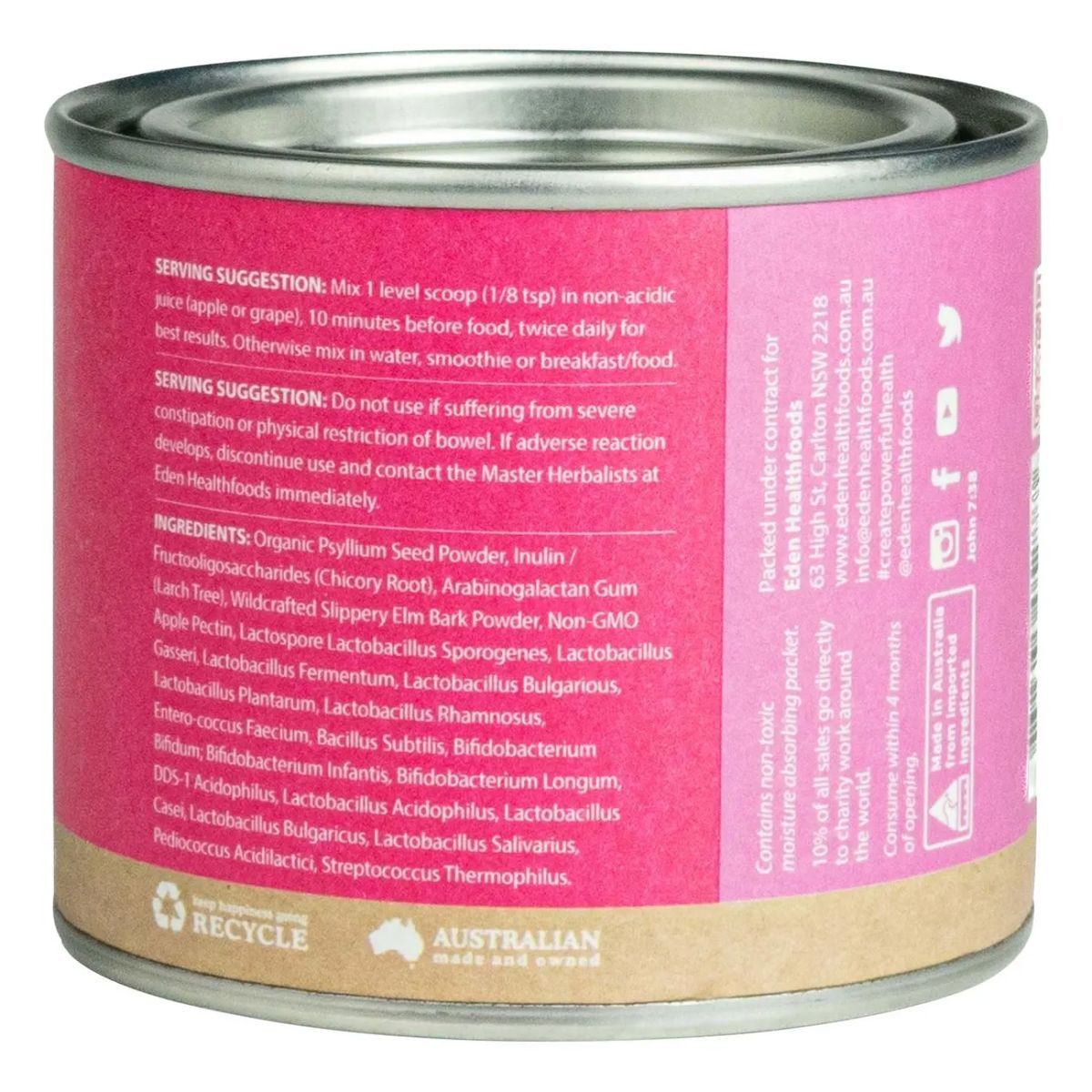 Eden Health Foods Ultimate Biotic Pre-Probiotic 80g