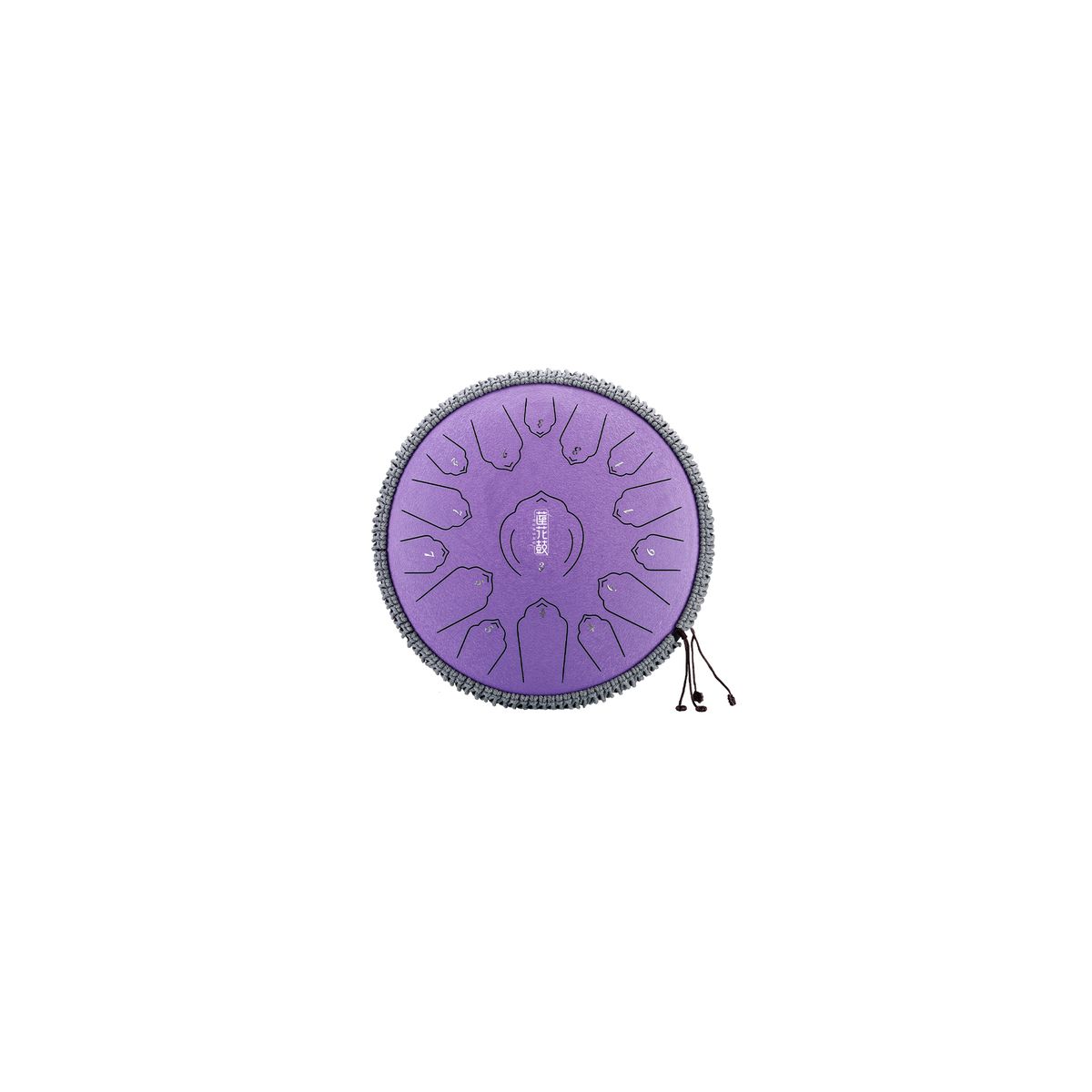 Hluru 15 Note Lotus Tongue Drum Lavender