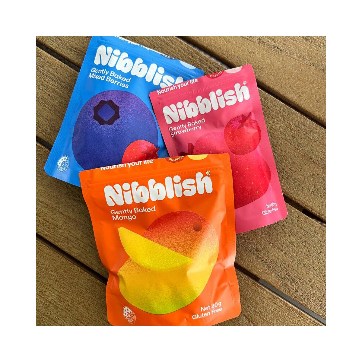 Nibblish Gently Baked Strawberry 80g