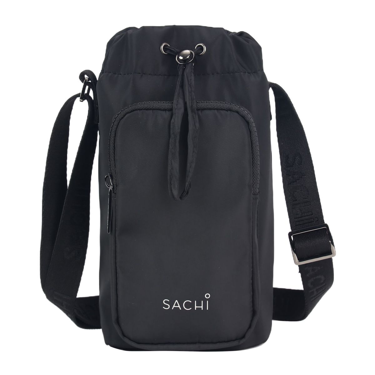 Sachi Crossbody Lite Insulated Water Bottle Bag Black