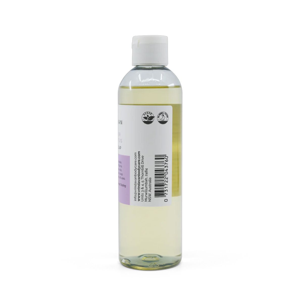 Vrindavan Castile Soap Lavender & Eucalyptus 250ml