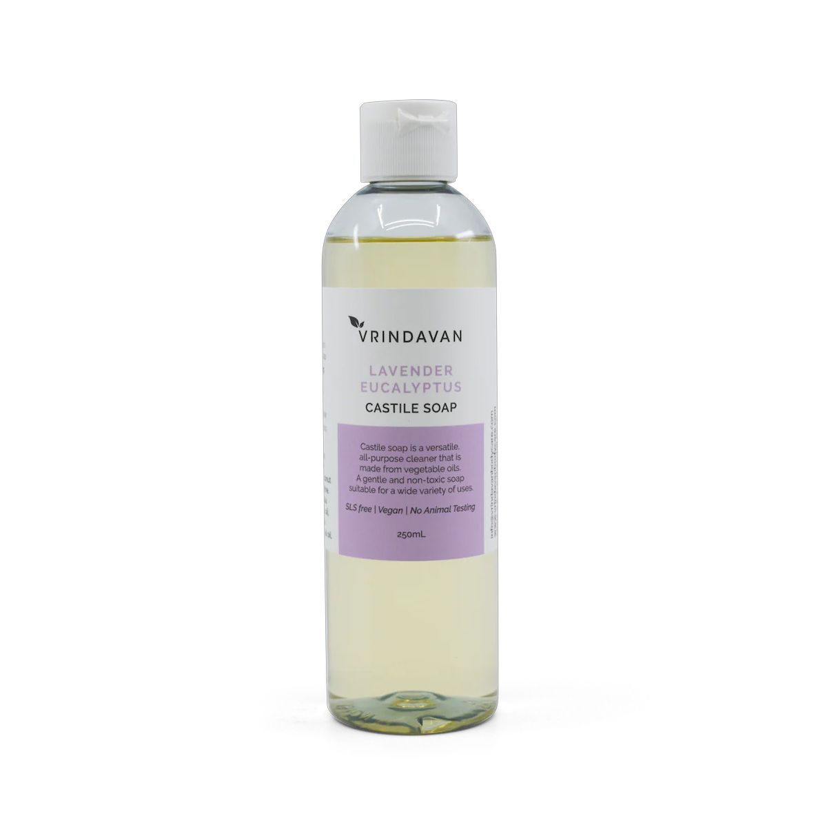 Vrindavan Castile Soap Lavender & Eucalyptus 250ml