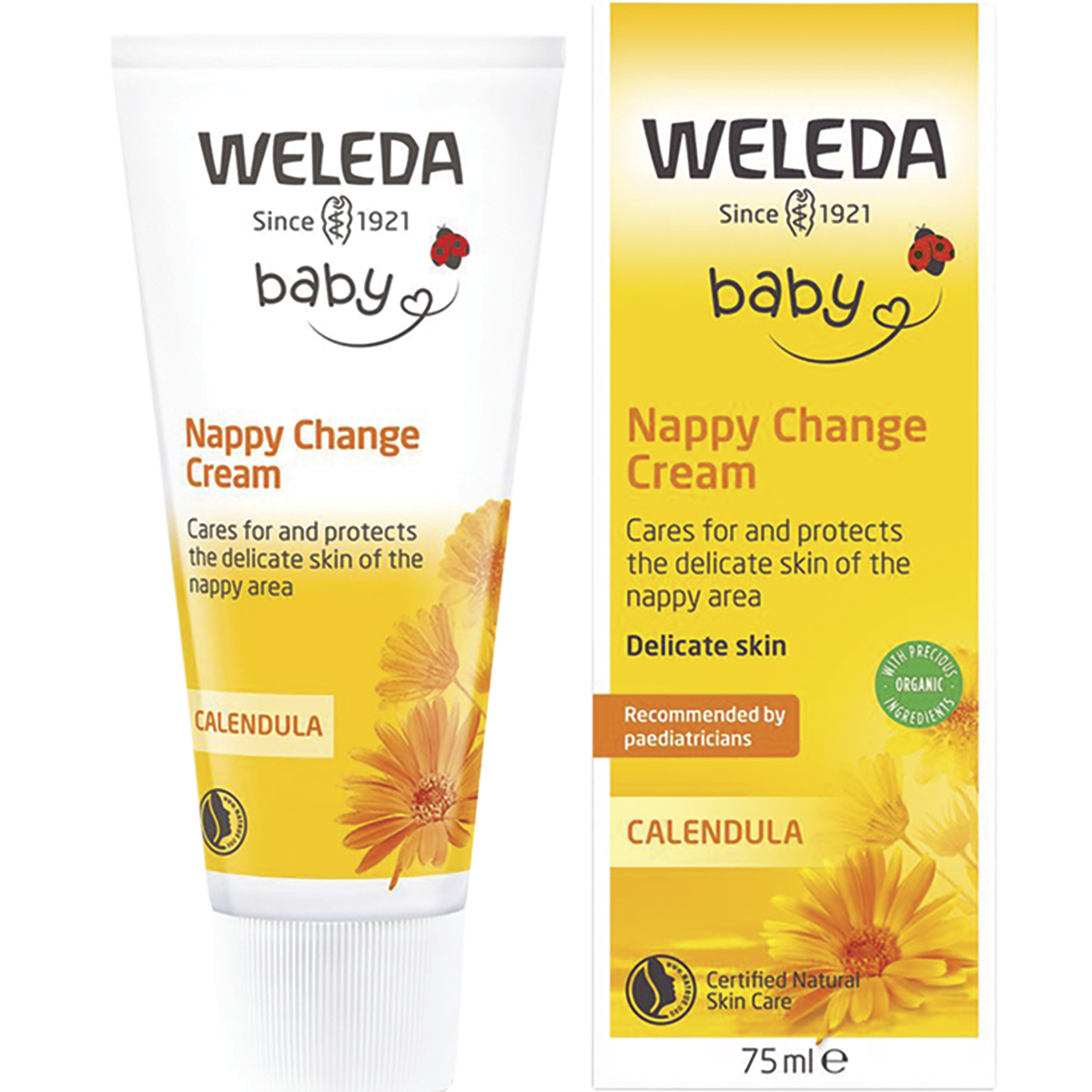 Weleda Calendula Nappy Change Cream 75ml - 3 Pack