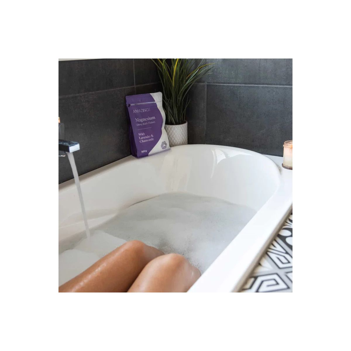 Amazing Oils Magnesium Sleep Bath Flakes 800g