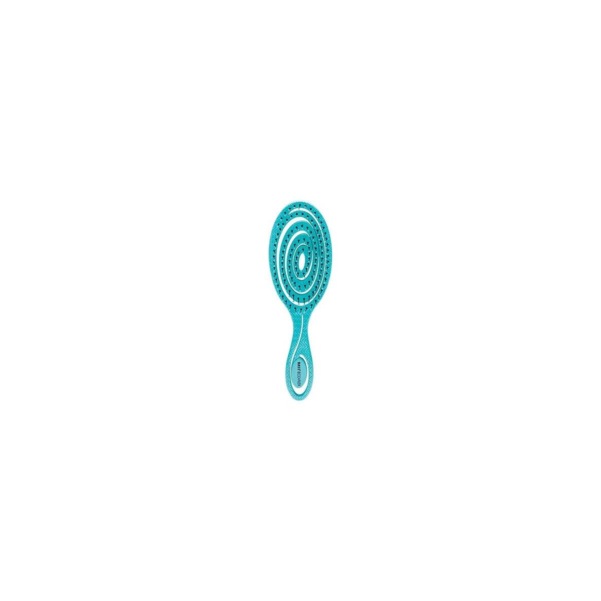 Bass Brushes Eco Flex Teal Detangler Hair Brush