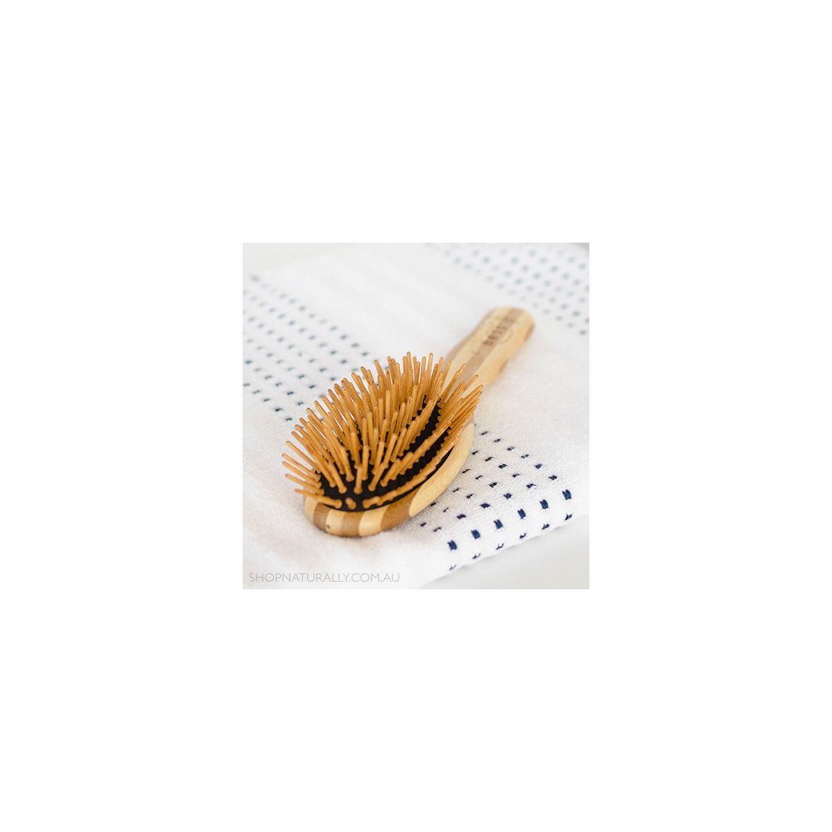 Bass Brushes Bamboo Wood Hair Brush Small Oval
