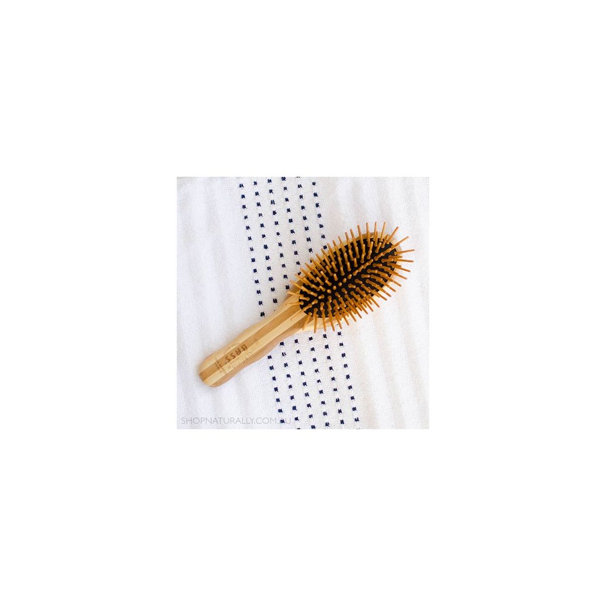Bass Brushes Bamboo Wood Hair Brush Small Oval