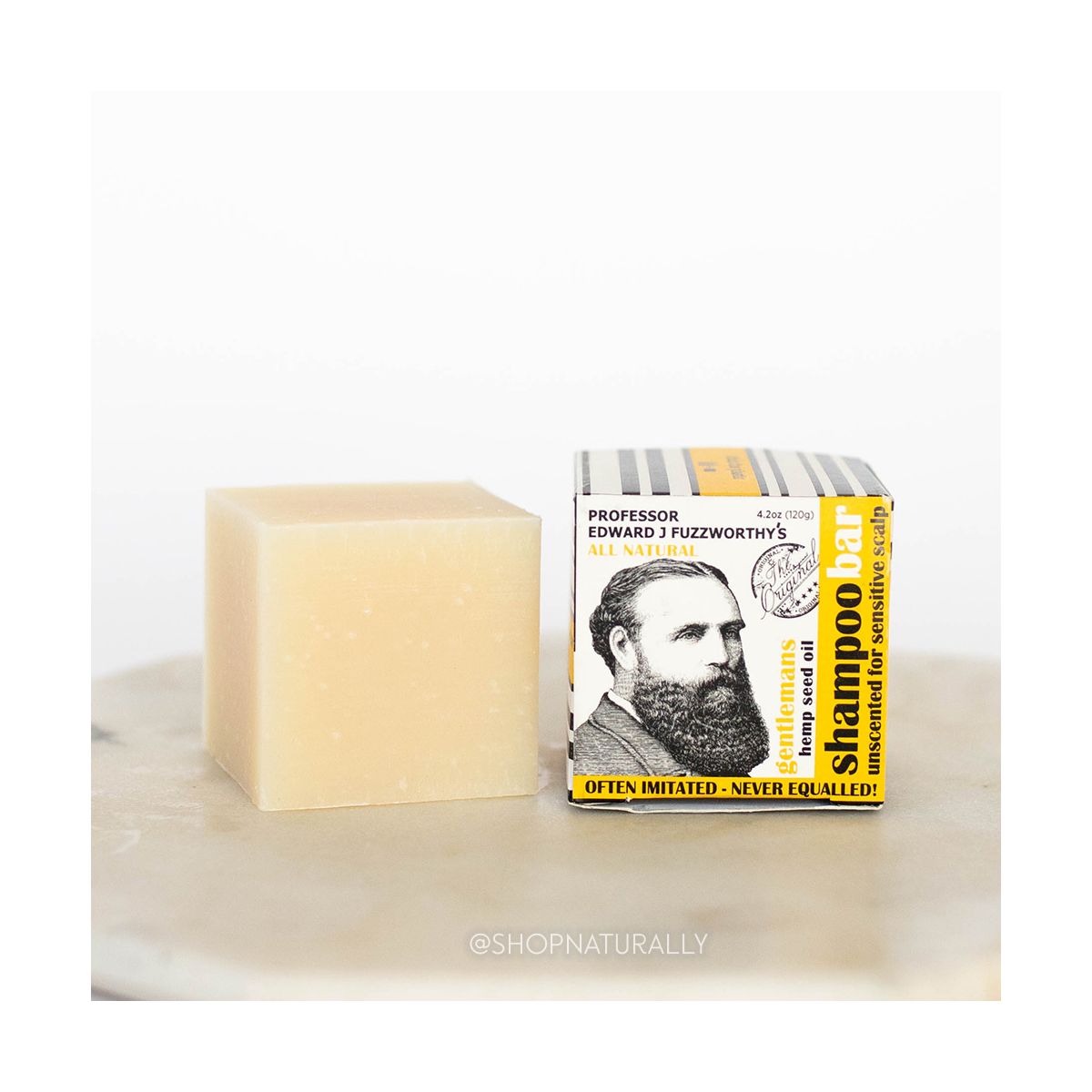 Buy Beauty and the Bees Professor Fuzzworthy's Shampoo Bar Hemp 120g online