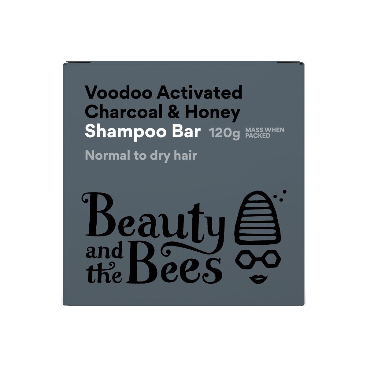 Beauty and the Bees Shampoo Bar Voodoo Activated Charcoal with Mint 120g