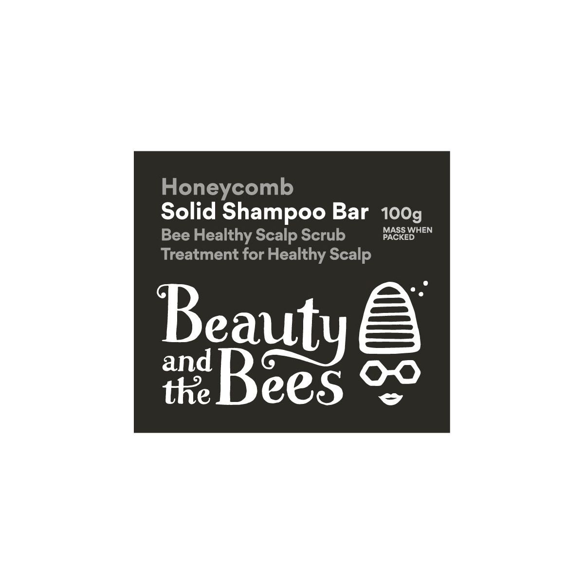 Beauty and the Bees Shampoo Bar pH Balanced Scalp Scrub 100g