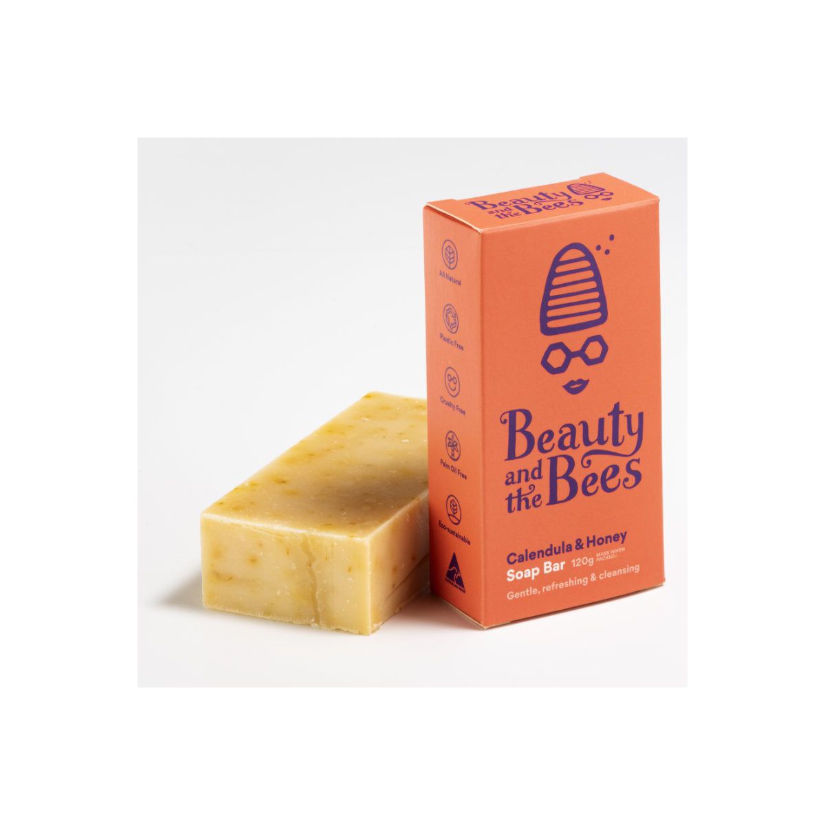 Buy Beauty and the Bees Soap Bar Calendula 120g Online